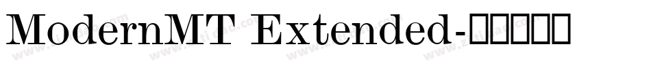 ModernMT Extended字体转换